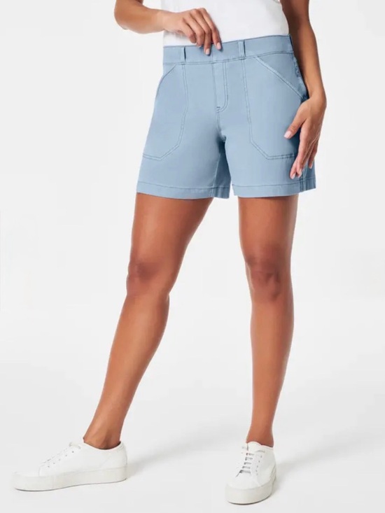 SPANX Pants - SPANX Stretch Twill Shorts Mountain Blue XL